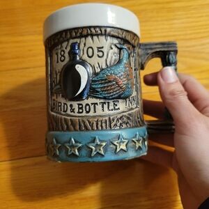 Vintage Bird & Bottle Inn 1805 Ceramic 3D Pheasant Stein Mug Napcoware
